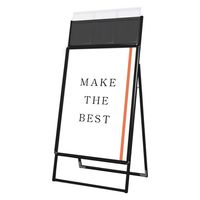 ポスターグリップスタンド看板カタログケース付(屋外用) B1片面ブラック アームキャスターセット PGSKK-B1KB-G-KSET 1台（直送品）