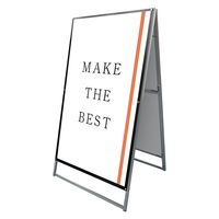 常磐精工 ポスター用スタンド看板 A0両面ブラック アームキャスターセット PSSK-A0RB-KSET 1台（直送品）