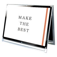 常磐精工 ポスター用スタンド看板 A0横ロウ両面ブラック アームキャスターセット PSSK-A0YLRB-KSET 1台（直送品）