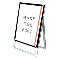 常磐精工 ポスター用スタンド看板 A1片面ブラック アームキャスターセット PSSK-A1KB-KSET 1台（直送品）