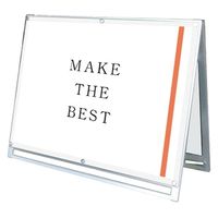 常磐精工 ポスター用スタンド看板マグネジ A0横ロウ両面ホワイト アームキャスターセット PSSKMN-A0YLRW-KSET 1台（直送品）