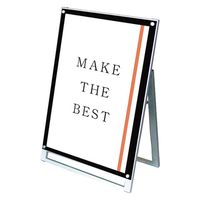 常磐精工 ポスター用スタンド看板マグネジ A1ロウ片面ブラック アームキャスターセット PSSKMN-A1LKB-KSET 1台（直送品）