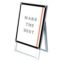 常磐精工 ポスター用スタンド看板マグネジ B2片面ブラック アームキャスターセット PSSKMN-B2KB-KSET 1台（直送品）