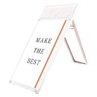 常磐精工 ポスター用スタンド看板マグネジ パンフレットケース付 A1ロウ片面ホワイト(屋内用) アームキャスターセット 1台（直送品）
