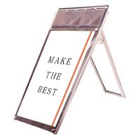 ポスター用スタンド看板パンフレットケース付 A1ロウ片面ブラック(屋内用) アームキャスターセット PSSKP-A1LKB-KSET 1台（直送品）