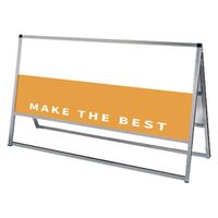 常磐精工 バリウススタンド看板 アルミ複合板 1200×600両面 アームキャスターセット VASKAP-1200X600R-KSET 1台（直送品）