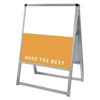 常磐精工 バリウススタンド看板 アルミ複合板 450×450両面 アームキャスターセット VASKAP-450X450R-KSET 1台（直送品）