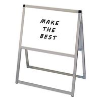 常磐精工 バリウススタンド看板 ホワイトボード A2横両面 アームキャスターセット VASKWB-A2YR-KSET 1台（直送品）