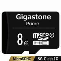 GIGASTONE microSDHCカード 8GB クラス10 SD変換アダプター付き GJM10/8G 1枚