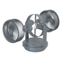 QUADS ツインブレード3DDCサーキュレーター DUOAIR DC グレー QS506GY 1台（直送品）