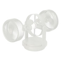 QUADS ツインブレード3DDCサーキュレーター DUOAIR DC アイボリー QS506IV 1台（直送品）