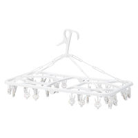 【均一価格】角ハンガー 32ピンチ 折り畳み式 1個 オリジナル