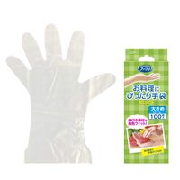 【使いきり手袋】エステー ファミリー　お料理にぴったり手袋　MLサイズ　半透明100枚 ST761098 1箱（100枚）