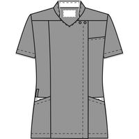 ヤギコーポレーション 半袖スクラブジャケット レディス ローズ×ネイビー M R8946 1枚　スクラブ（わけあり品）