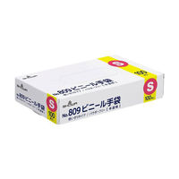 【使いきりビニール手袋】ショーワグローブ No.809 ビニール手袋 S 1箱（100枚入）（わけあり品）