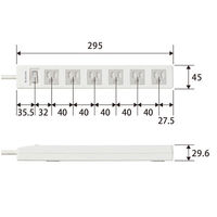 延長コード 電源タップ 3m 3ピン 6個口 一括スイッチ ほこり防止 磁石付 白 T-T10-3630WH/RS エレコム 1個（わけあり品）