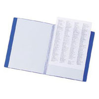 リヒトラブ リクエスト クリヤーブック B5S 20ポケット 青 G3207-8 1冊（わけあり品）