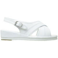 ストリックスデザイン ゆったりクロスサンダル ホワイト S SK-007 1足　ナースサンダル（わけあり品）