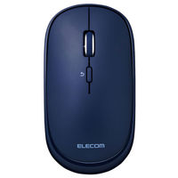 ワイヤレスマウス 無線 Bluetooth 静音 4ボタン 充電式 薄型 ブルー M-TM15BBBU エレコム 1個（わけあり品）