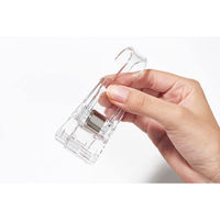 Like-it（ライクイット） タオルバー ポール フック ハンギングクリップ クリア 日本製 1セット（5個組）（わけあり品）