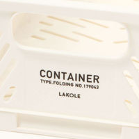 【LAKOLE/ラコレ】 デスクコンテナ（M） アイボリー（わけあり品）