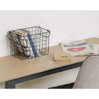 不二貿易 スタッキングワイヤーバスケット BK 26x18x18 26682 1個