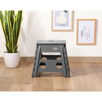 不二貿易 フォールディングステップスツール H32cm KH 77521 1個