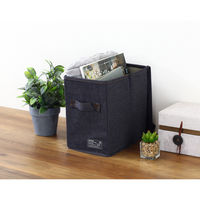 不二貿易 LB デニム調インナーボックス 縦ハーフ蓋付 67313 1個