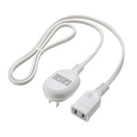 サンワサプライ  プラス1個口延長コード（2P・1個口＋1個口・1m・ホワイト） TAP-B8-1K（直送品）