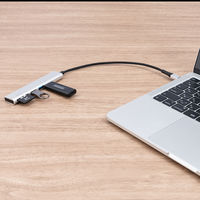 ナカバヤシ TypeーC　USB3.2Gen1　C1A2SDカードリーダー　シルバー COMーC3SD143SL 1個