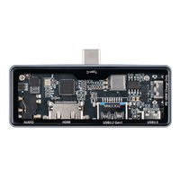 ナカバヤシ TypeーC　PD対応　スケルトンドッキングステーション（3.5mm4極付） UDーC11GY 1個