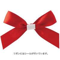 ヘッズ サテンリボンシールー1／レッド REDー1S 1袋（30個）