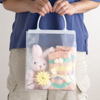 HEADS(ヘッズ)無地ハンドル付クリアギフトバッグー1　1袋（20枚）