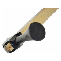 金井産業 仮枠ハンマー 黒 止付 小 蛇曲 350mm 1本（直送品）