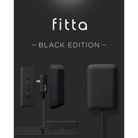 延長コード VOICE fitta カバー付き電源タップ  ブラック 3個口 1.8m 隠すコンセント ft_st03_b 1個