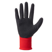 「現場のチカラ」川西工業 天然ゴム背抜き手袋 レッド M 1袋（10双） オリジナル