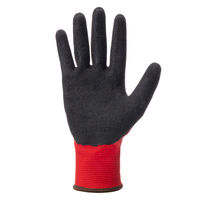 「現場のチカラ」川西工業 天然ゴム背抜き手袋 レッド S 1袋（10双） オリジナル
