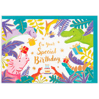 日本ホールマーク ホールマーク お誕生祝いグリーティングカード 立体 恐竜バースデー 844189 1セット(6枚)（直送品）