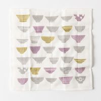 かや生地ふきん 茶碗 パープル AKOMEYA TOKYO/アコメヤ