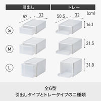 吉川国工業所 クロゼット・システム 引出し(L) W CS-D3_W 1個
