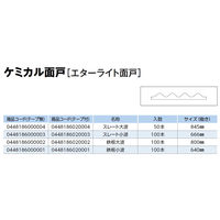 山喜産業　ケミカル面戸（エターライト面戸）テープ無し　鉄板小波用　1セット(100本入)（直送品）