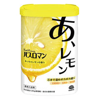 入浴剤 薬用 粉末 バスロマン めっちゃレモンの香り 600g 1セット（1個×4） 色付き透明タイプ 塩素除去 檸檬 アース製薬