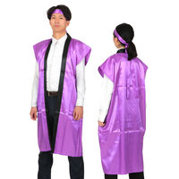 アーテック ソフトサテンロングハッピ Ｌ 紫（ハチマキ付） 18448 1個