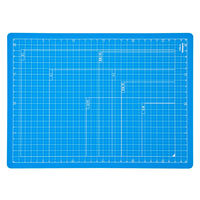 ナカバヤシ 折りたたみカッティングマットA4 スカイブルー CTMO-A4SB 1セット(1個×5)