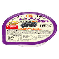 日清オイリオ MCTプリン エネプリン   介護 介護食品 やわらか食  デザート おやつ 高齢者  ぶどう味  3個