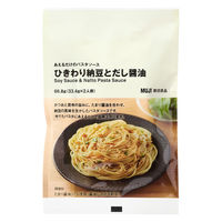無印良品 あえるだけのパスタソース ひきわり納豆とだし醤油 ３３．４ｇ×２（２人前） 1セット（1袋×2） 良品計画