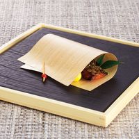 ヤマコー 両面ラミ・経木柄敷紙 66704 1セット(100枚)（直送品）