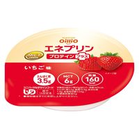 日清オイリオ MCTプリン エネプリンプロテインプラス 介護 介護食品 やわらか食  デザート おやつ 高齢者 いちご味  6個