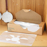 （限定）スライダーバッグ マチ付き M B5ヨコサイズが入る 食品保存袋 冷蔵・冷凍対応 1セット（1箱（20枚入）×5） オリジナル