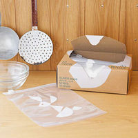 （限定）スライダーバッグ マチ無し M A5サイズが入る 食品保存袋 冷蔵・冷凍対応 1セット（1箱（35枚入）×5） オリジナル